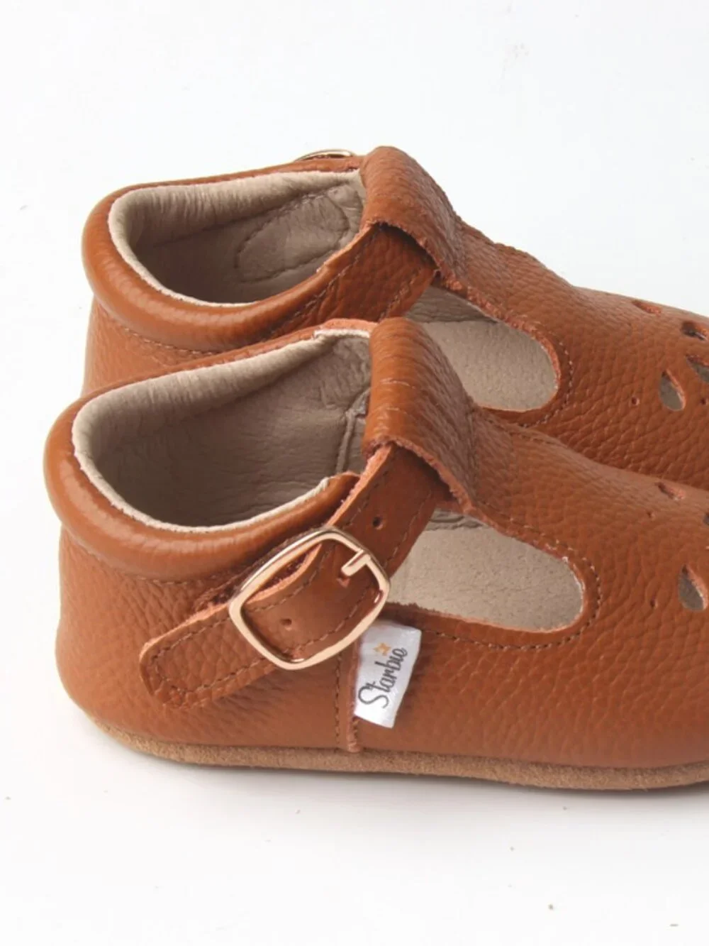 Hook & Loop Toddler Brown Baby Shoes toddler shoes baby moccasins Baby Mary Jane